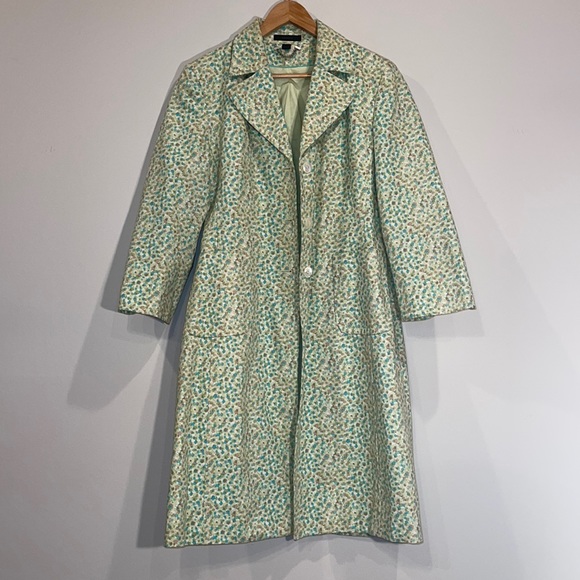 Banana Republic Jackets & Blazers - Vintage Banana Republic light green floral trench